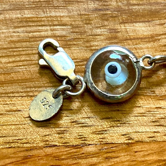 Sterling Silver Evil Eye Bracelet - Picture 4 of 5